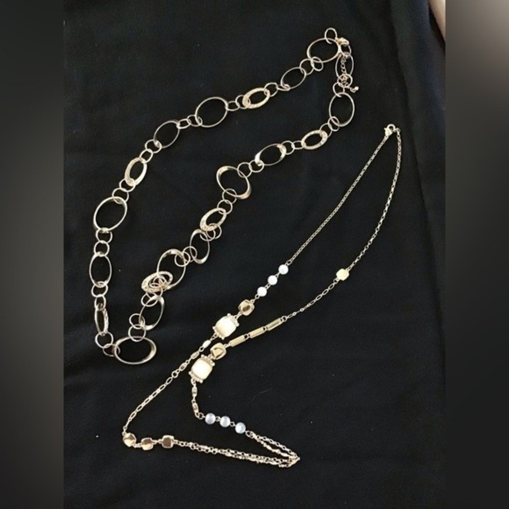 80s Chain Link Layering Necklaces (2)
